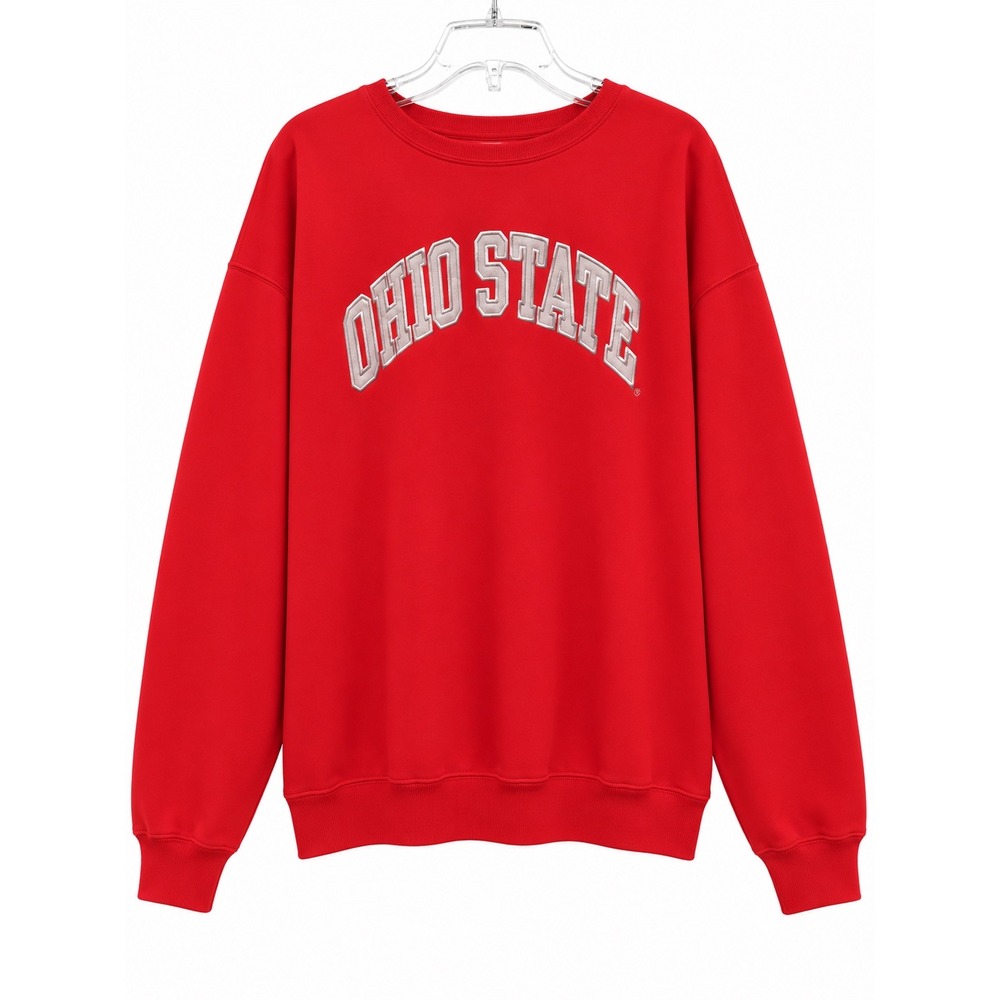 Vintage Y2K Ohio State Buckeyes Sweatshirt Mens 2XL Red Steve & Barrys Crewneck!
